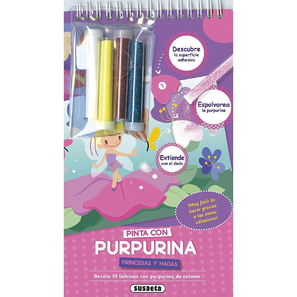 [S6002001] Pinta con Purpurina: Princesas y Hadas- Susaeta