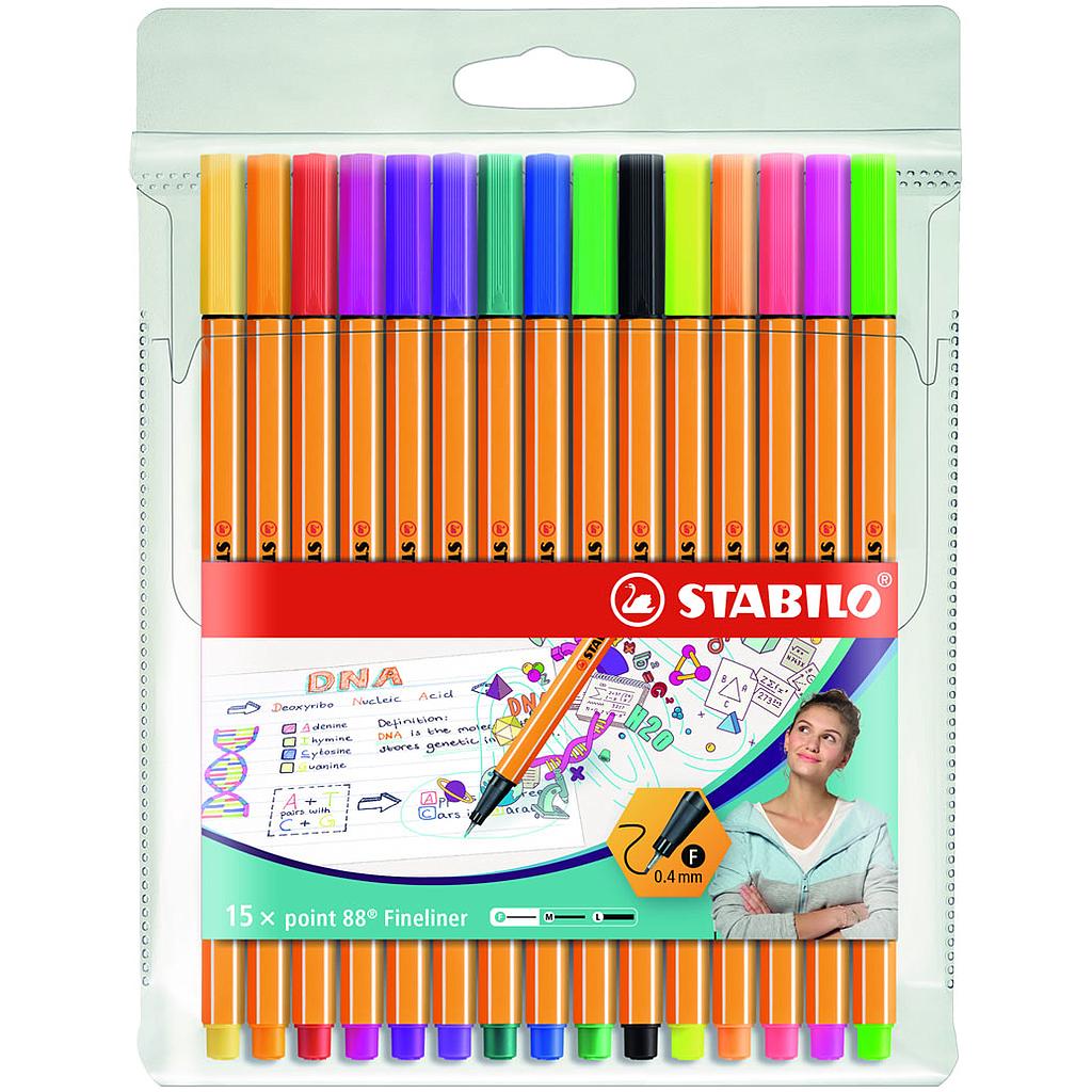 Penne colorate - Stabilo - 0.4