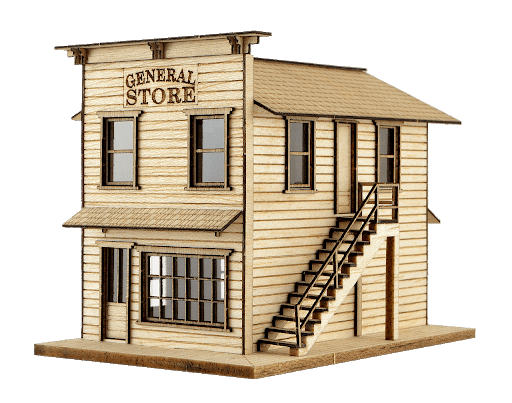 [HW02A] Kit Casa -General Store- Balsa HO Anner Factory