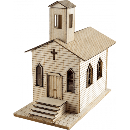 [HW05A] Kit Casa -Iglesia- Balsa HO Anner