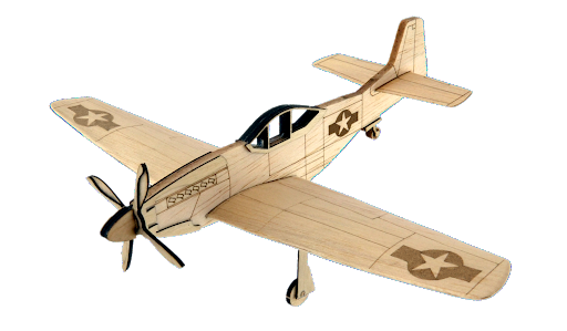 [E03A4] Kit Avión -P51D Mustang- Balsa Anner Factory