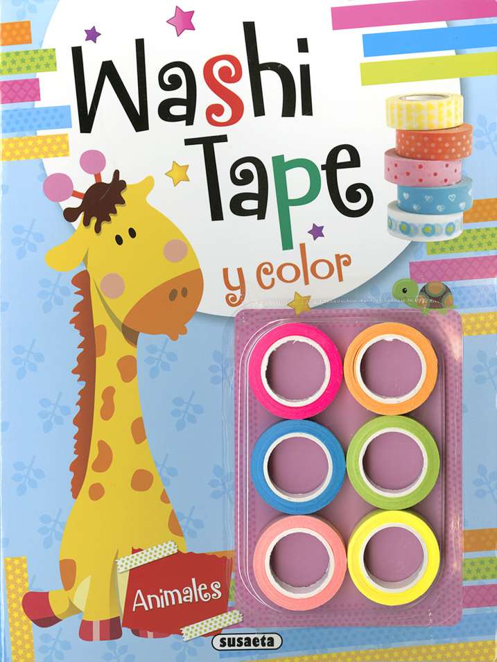 [S6054001] Washi Tape y Color: Animales- Susaeta