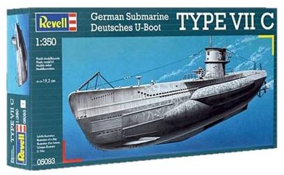 [05093] Submarino 1/350 -Germen Submarine- Revell