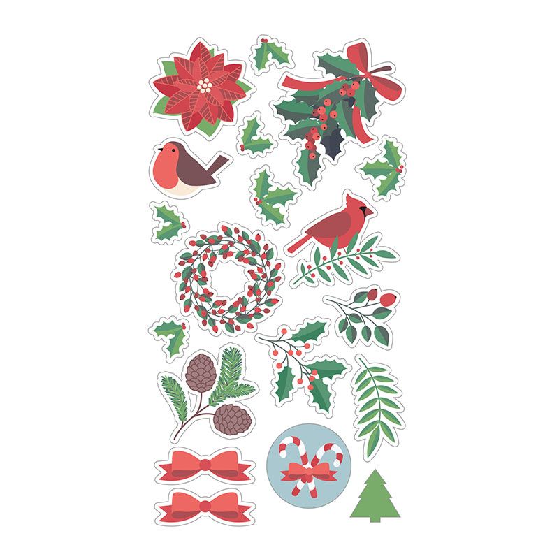 [11004944] Set Stickers Relieve -Feliz Navidad- Artemio