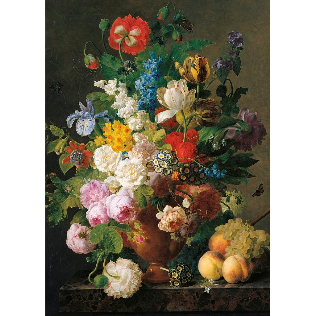 [31415 7] Puzzle 1000 piezas -Van Dael: Jarrón con flores- Clementoni