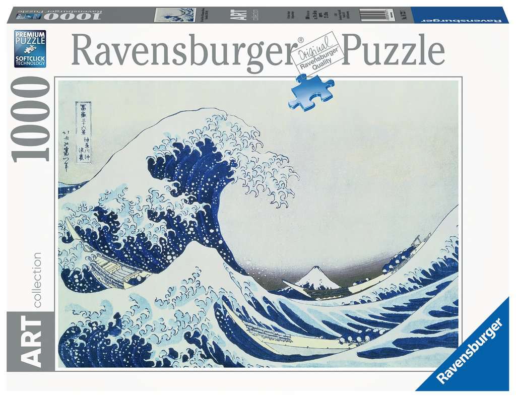[16722 7] Puzzle 1000 piezas -Hokusai: Great Wave off Kanagawa- Ravensburger