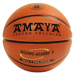 [70021800] Balón Baloncesto -Talla 5- Caucho Naranja Amaya Sport
