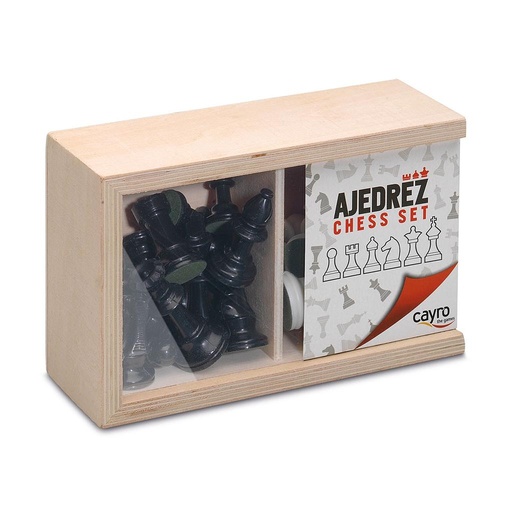 [092] Accesorios Set Piezas Ajedrez Nº3 6,5 cm. Caja Madera Cayro