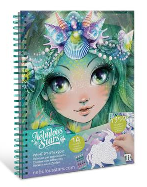 [11129] Creative Book - Paint by Stickers - Nebulous Stars