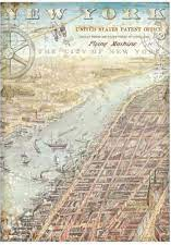 [DFSA4698] Papel Arroz Decorado  A4 - Sir Vagabond Aviator New York - Stampería