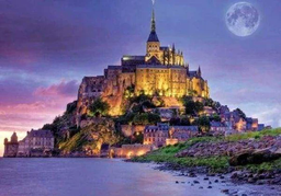 [DP-597-Y] Pintar con Diamantes -Mont Saint Michel- Bastidor 40 x 50 cm. Figured´Art