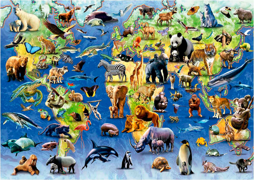 [19908] Puzzle 500 piezas -Especies en Peligro de Extinción- Educa