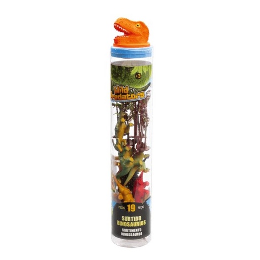 [XT380852] Tubo Dinosaurios Surtidos (19 pzs.)