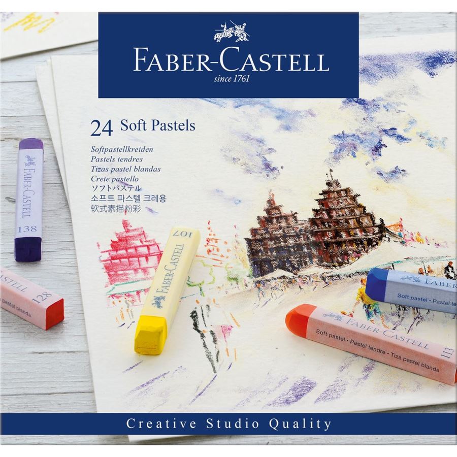 [128324] Estuche 24 Pastel Blando Creative Studio Faber-Castell