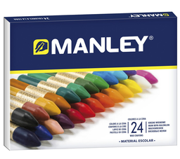 [MNC00066] Caja 10 Ceras Color Manley Surtida
