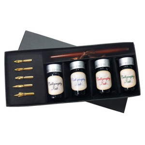 [6401203] Set Caligrafía Mango 5 Plumillas y 4 Tintas Artist