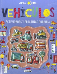 [S3586002] Juega con Pegatinas Burbujas -Vehículos- Susaeta Ediciones
